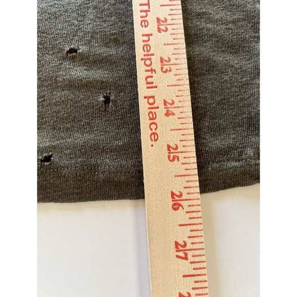 IRO Marvina army green distressed holey lightweight linen top L grunge designer - Picture 9 of 10